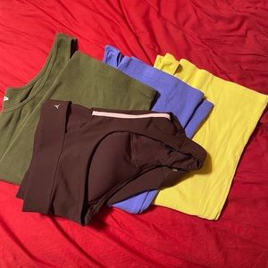 LOT OF OLD NAVY | 3 slim fit tanks & 1 sports bra